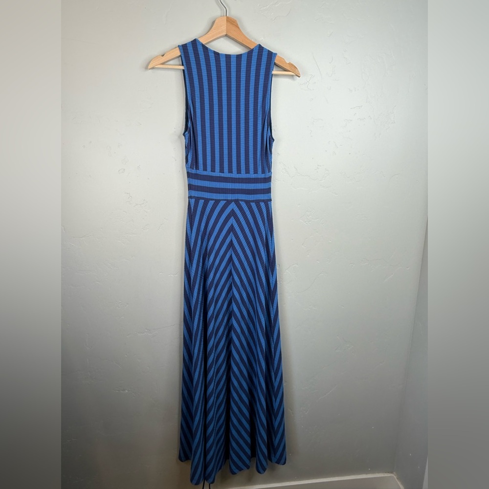 Anthropologie Maeve Bisevo Ribbed Tank Dress Striped Maxi Dress XXS - Picture 3 of 12